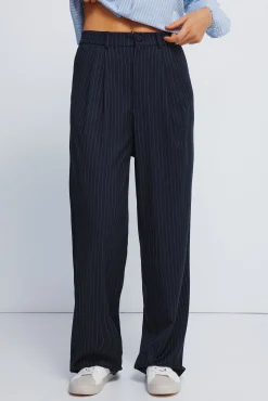 Springfield Calças-Calças com cós elástico azul