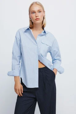 Springfield Calças-Calças com cós elástico azul