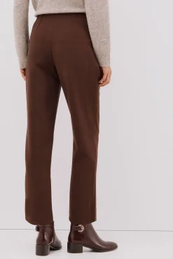 Cortefiel Calças-Calças com zíper Castanho