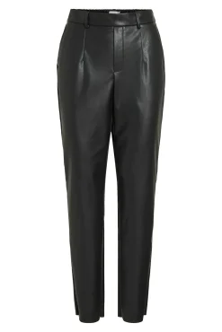 Vila Calças-Calças compridas de polipele Preto