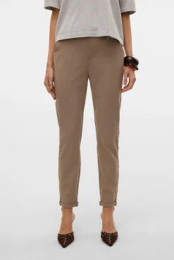 Vero Moda Calças-Calças compridas de vestir Castanho