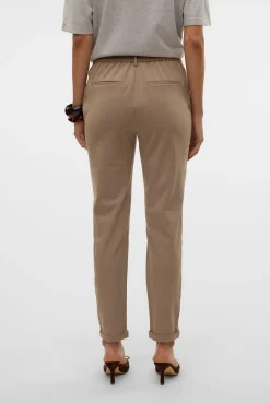 Vero Moda Calças-Calças compridas de vestir Castanho