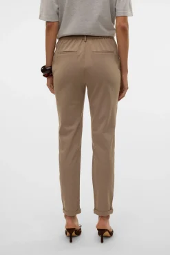 Vero Moda Calças-Calças compridas de vestir Castanho