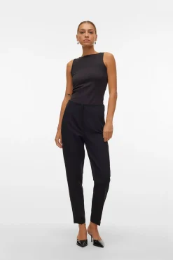 Vero Moda Calças-Calças compridas de vestir Preto