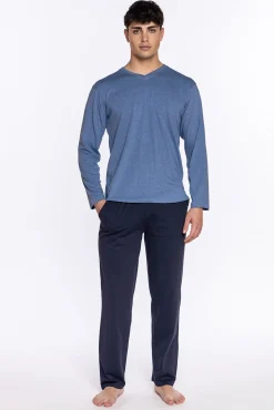 Punto Blanco Pijamas-Calças compridas masculinas azul