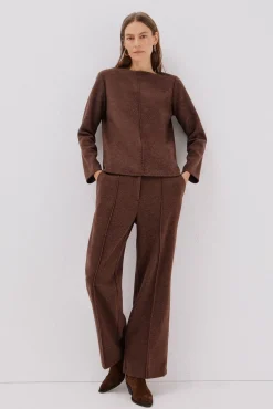 Cortefiel Calças-Calças confortáveis Castanho