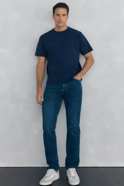 Pedro del Hierro Jeans|Calças-Calças de ganga premium flex regular fit Azul