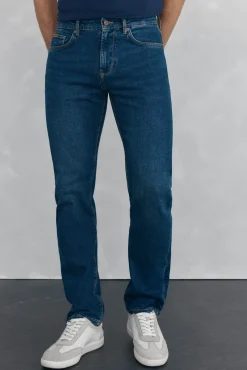 Pedro del Hierro Jeans|Calças-Calças de ganga premium flex regular fit Azul
