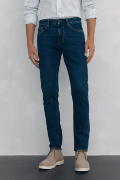 Pedro del Hierro Jeans|Calças-Calças de ganga premium flex corte slim Azul