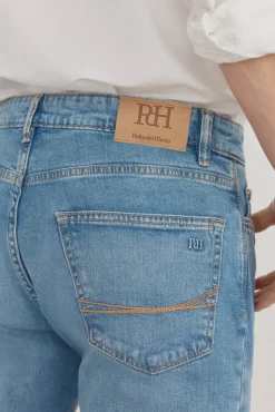 Pedro del Hierro Jeans|Calças-Calças de ganga premium flex corte slim Azul