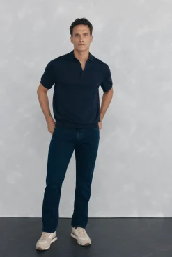 Pedro del Hierro Jeans|Calças-Calças de ganga premium flex regular fit Azul