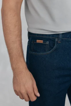 Pedro del Hierro Jeans|Calças-Calças de ganga straight fit Azul