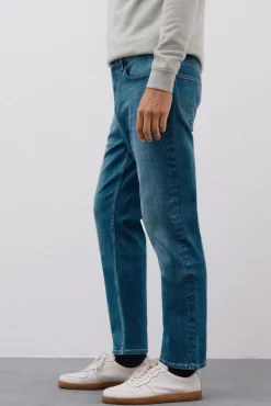 Cortefiel Jeans-Calças de ganga straight fit Azul