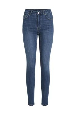 Vila Jeans|Calças-Calças de ganga corte skinny Azul