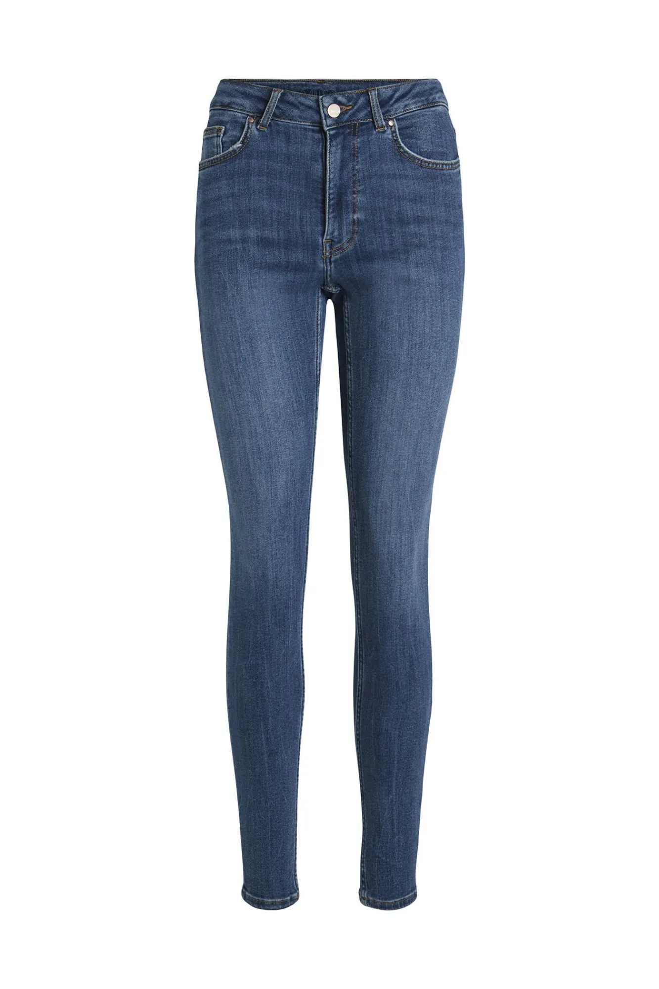 Vila Jeans|Calças-Calças de ganga corte skinny Azul