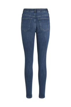 Vila Jeans|Calças-Calças de ganga corte skinny Azul
