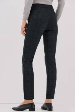 Cortefiel Calças-Calças de malha femininas Azul