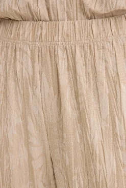 Cortefiel Calças-Calças de malha jacquard Castanho