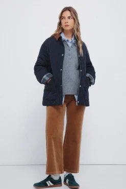 Springfield Calças-Calças de marinheiro de veludo cotelê cru