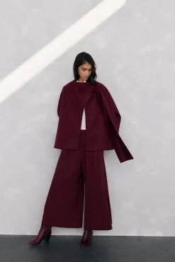 Pedro del Hierro Calças-Calças de saia Bordeaux