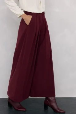 Pedro del Hierro Calças-Calças de saia Bordeaux