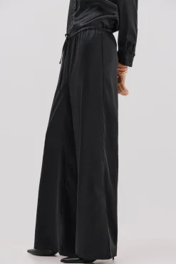 Cortefiel Calças-Calças de strass Preto