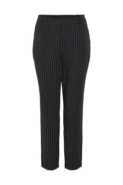 Vila Calças-Calças elegantes slim fit Preto