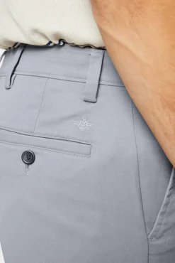 Dockers Calças|Chinos-Calças elástica slim cáqui fácil Cinzento