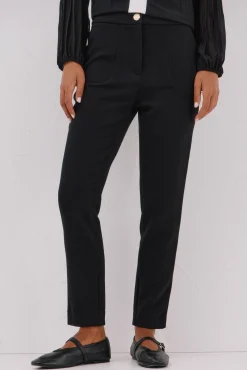 Cortefiel Calças-Calças elásticas confortáveis Preto