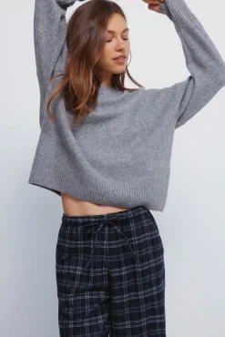 Springfield Calças-Calças jogger xadrez azul