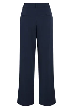 Vila Calças-Calças largas com botões Azul