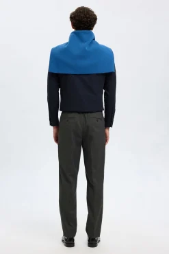 Selected Calças-Calças plissadas casuais Cinzento