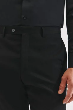 Cortefiel Calças|Calças Clássicas-Calças pretas série XXI Preto