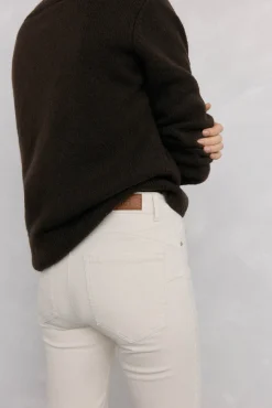 Pedro del Hierro Calças-Calças push-up de veludo Ecru