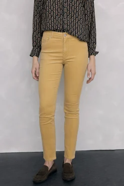 Pedro del Hierro Calças-Calças push-up de veludo Beige