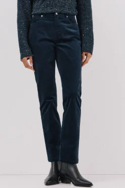 Cortefiel Jeans|Calças-Calças sensacionais de veludo Azul