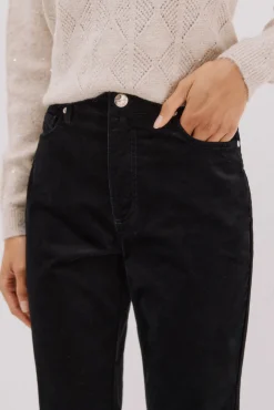 Cortefiel Jeans|Calças-Calças sensacionais de veludo Preto