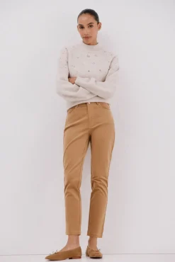 Cortefiel Jeans|Calças-Calças sensacionais de veludo veludo Tostado