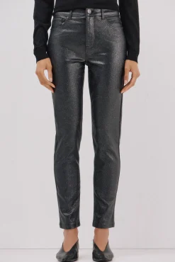 Cortefiel Jeans|Calças-Calças sensacionais revestidas com resina Cinzento