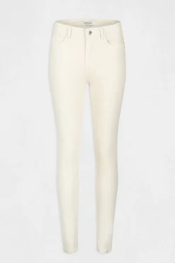Morgan Calças-Calças slim corte standard Ecru