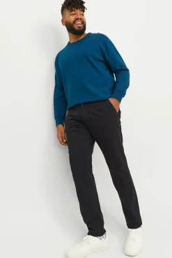 Jack & Jones PLUS Calças-Calças slim fit PLUS preto