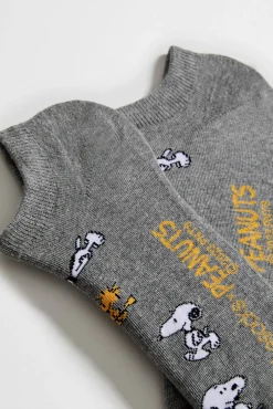 Besocks Meias|Meias-Calcetines tobilleros de algodón orgánico cinzento