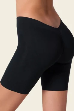 Leonisa Roupa Interior-Calções de controle de efeito invisível com costas em U preto