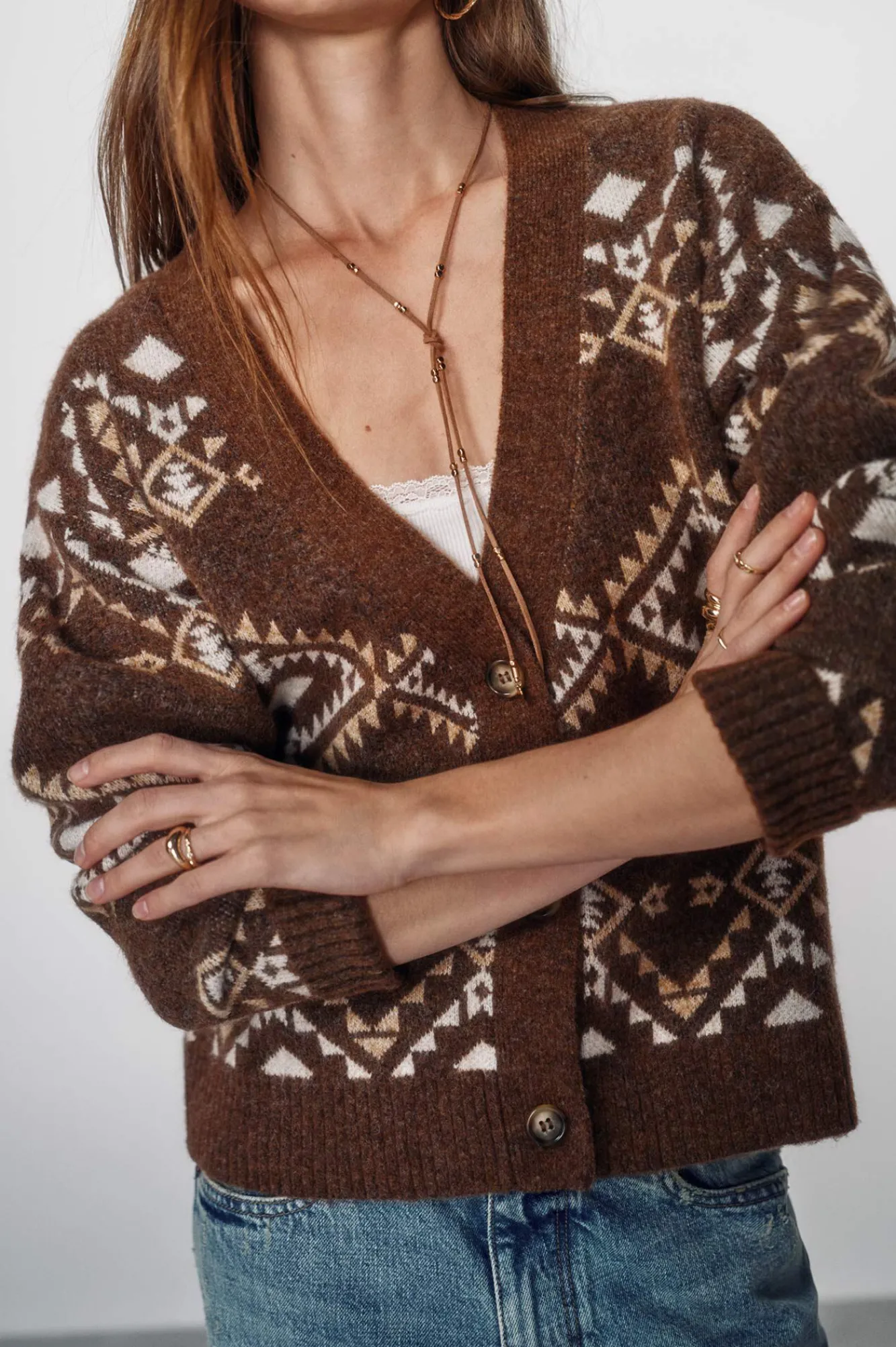 High Spirits Camisolas-Calor de Camisola castanho