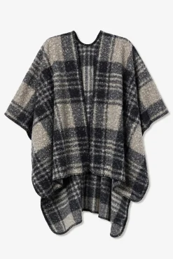 Vilanova Sobretudos-Camada texturizada quadriculada Multicolorido