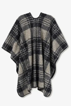 Vilanova Sobretudos-Camada texturizada quadriculada Multicolorido