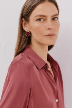 Cortefiel Blusas-Camisa acetinada Granada