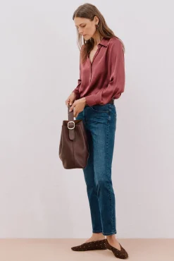 Cortefiel Blusas-Camisa acetinada Granada