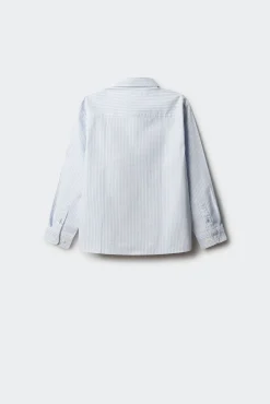 Springfield Kids Camisas-Camisa listrada fina para menino azul