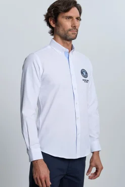 Valecuatro Camisas-Camisa branca bordada Branco